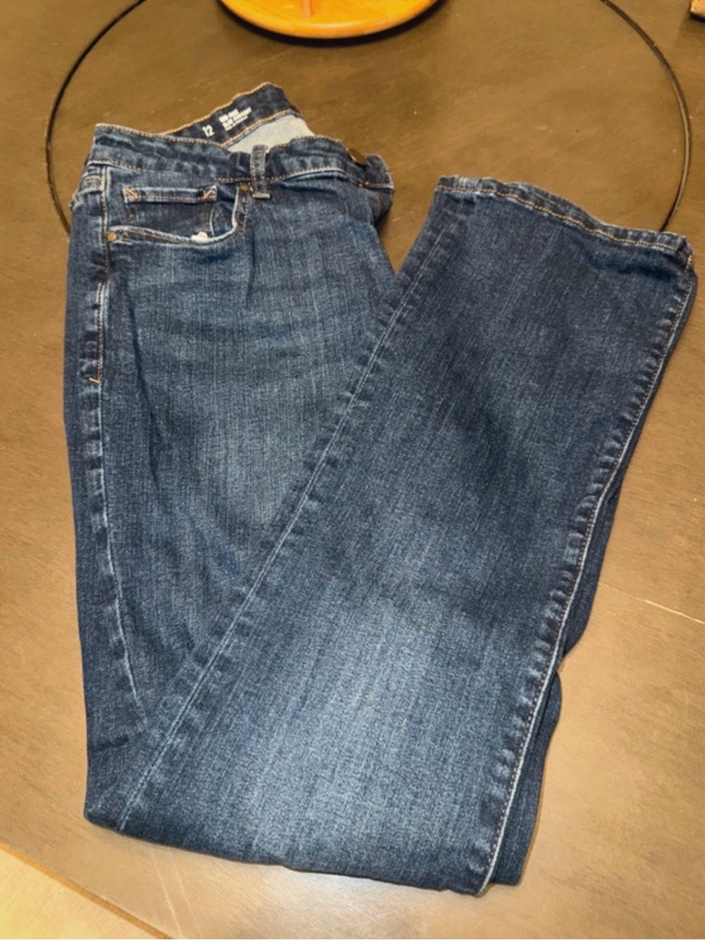 a.n.a Women's Dark Blue Boot Cut Jeans size 12